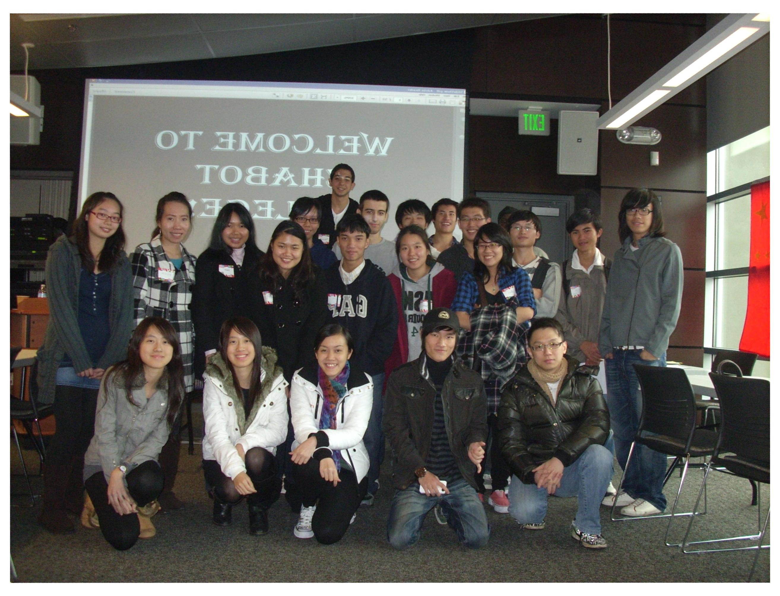 Group picture of Chabot College international students